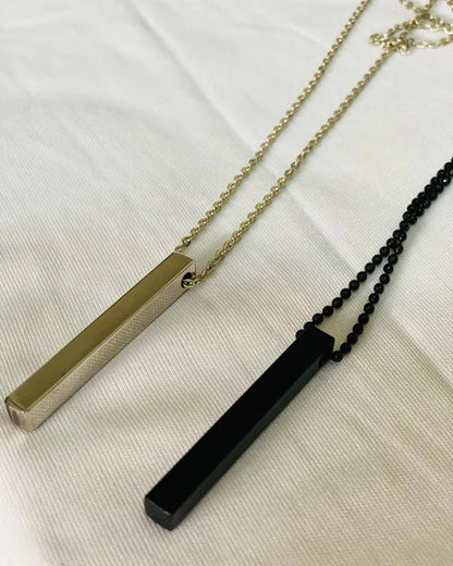 Customize Name Engraved 4d Bar Necklace